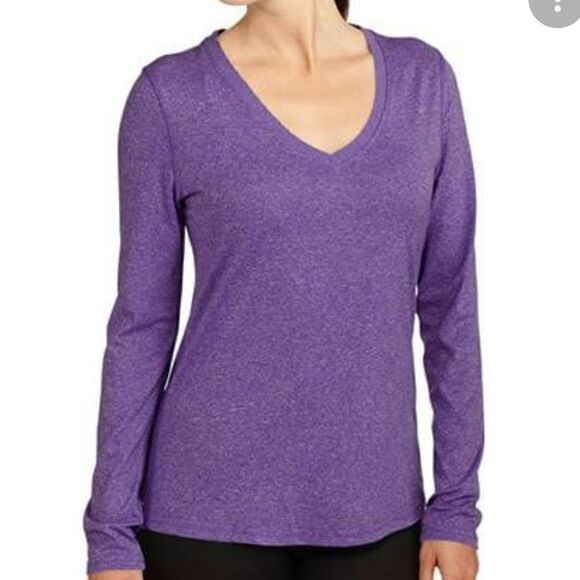 Danskin Now purple long sleeve shirt - Picture 1 of 4